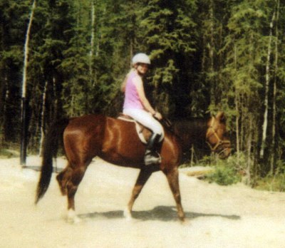 Tori riding Sun for Pony Club